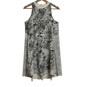 Lululemon Mesh Overlay High Neck Dress Women Size 4 Floral Summer Lightweight